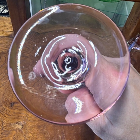 Set of two Libbey light pink champagne flutes - Picture 4 of 7